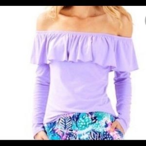 Lilly Pulitzer Lilac Verbena Augustus Top - with tags
